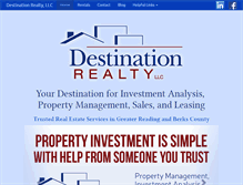 Tablet Screenshot of destinationrealtypa.comcastbiz.net
