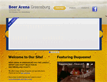 Tablet Screenshot of beerarenagreensburg.comcastbiz.net