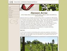 Tablet Screenshot of hansonacres.comcastbiz.net