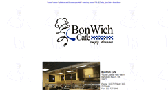 Desktop Screenshot of bonwichcafe.comcastbiz.net