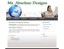 Tablet Screenshot of msabsolutedesigns.comcastbiz.net