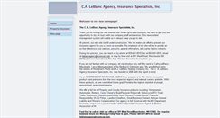 Desktop Screenshot of caleblancinsurance.comcastbiz.net